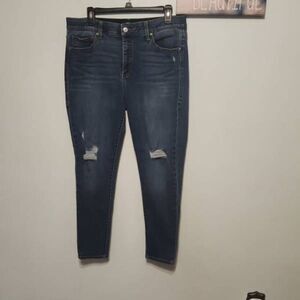 LuLaRoe Size 32 High Rise Simply Comfortable Skinny Destroyed Denim Jeans